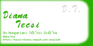 diana tecsi business card